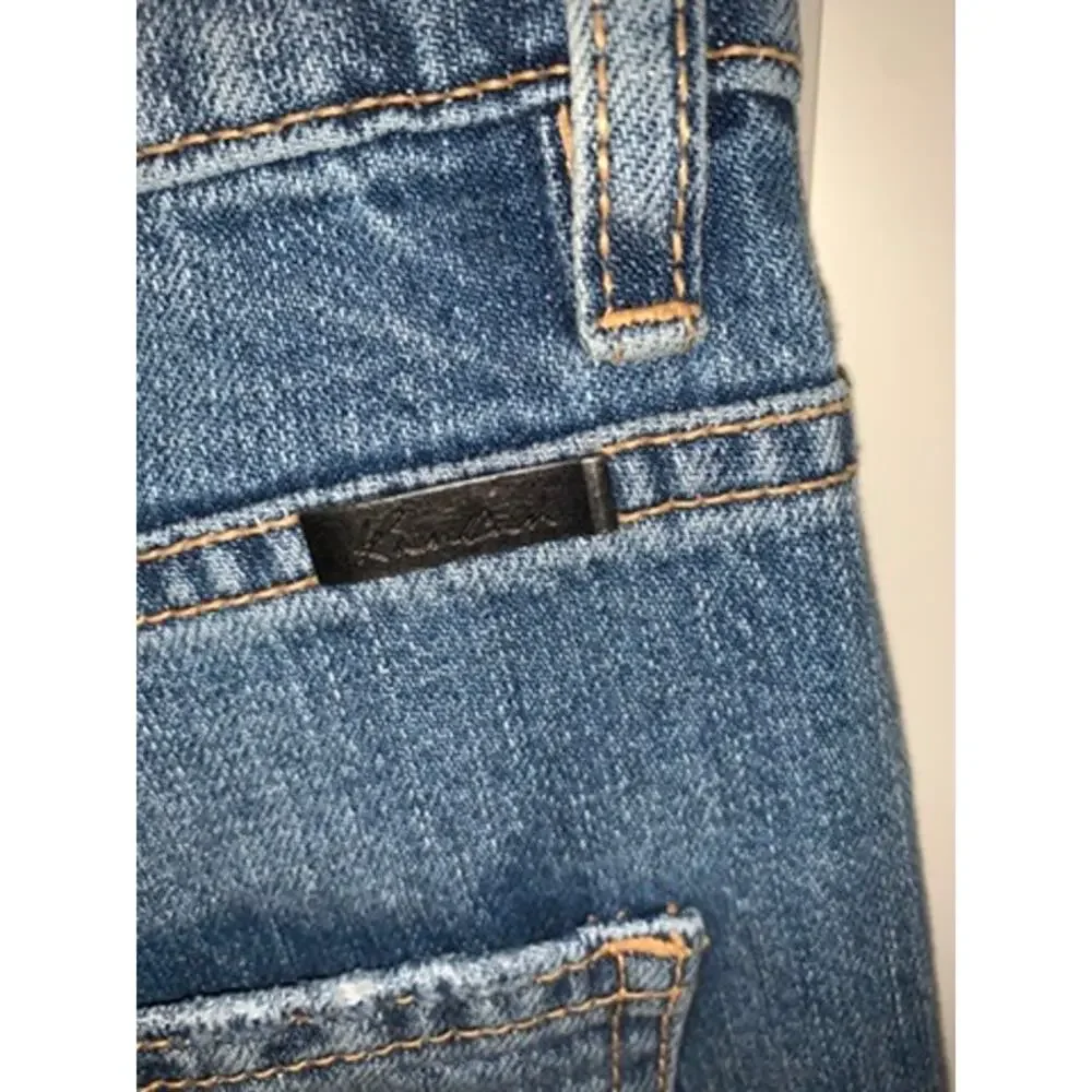 KanCan‎ Women's High Rise Distressed Straight Leg Jeans Size 3/25 Blue